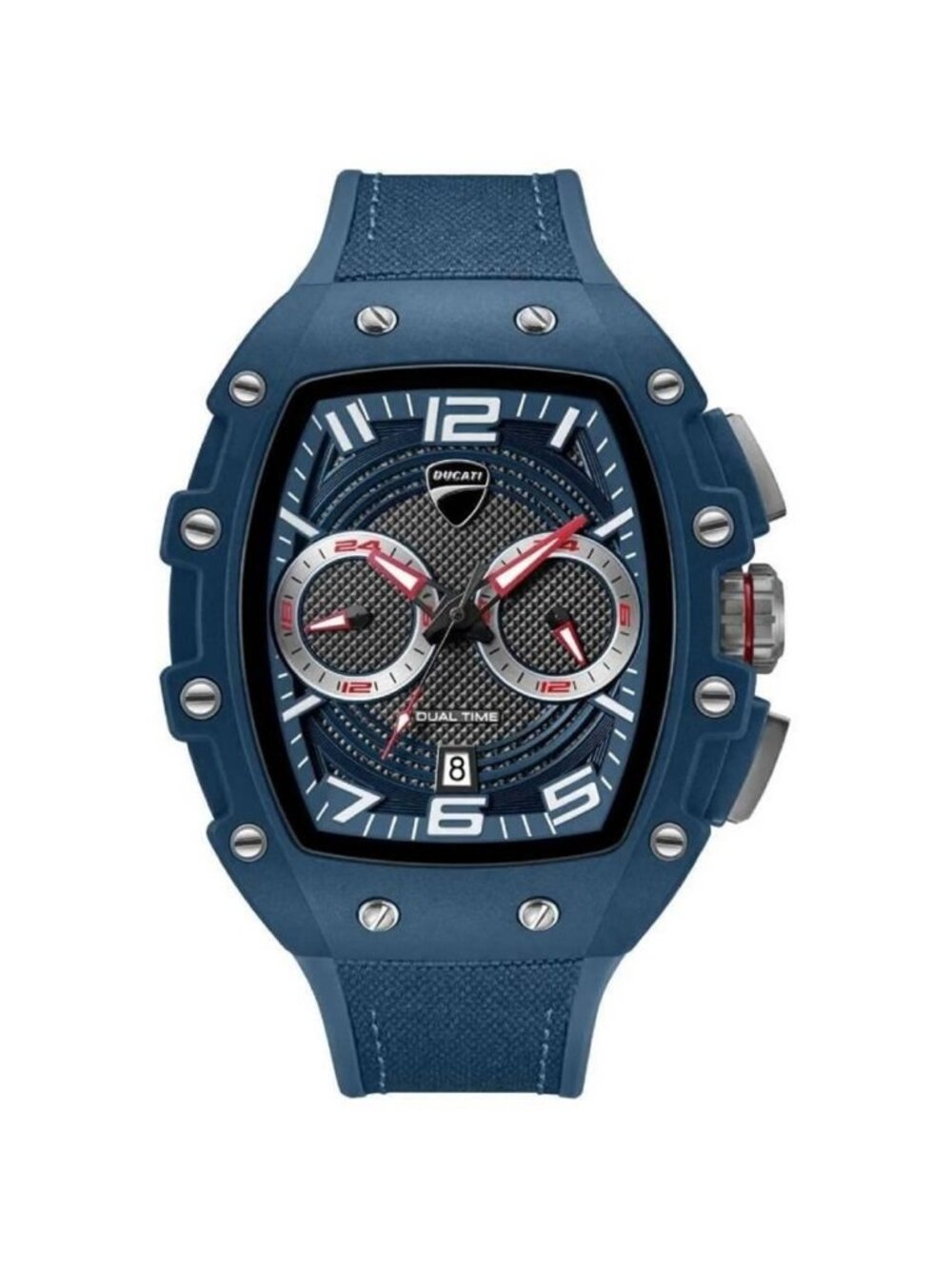 NWT Ducati Dual Time Quartz Blue Dial Men's Watch